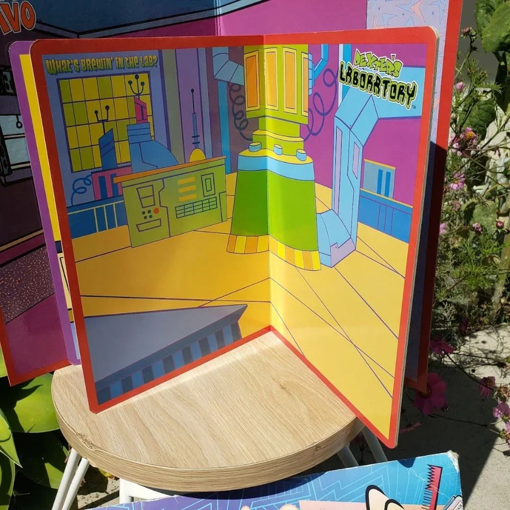 Johnny Bravo Dexter's Laboratory LARGE Vinyl Sticker pack and storyboards Crazy